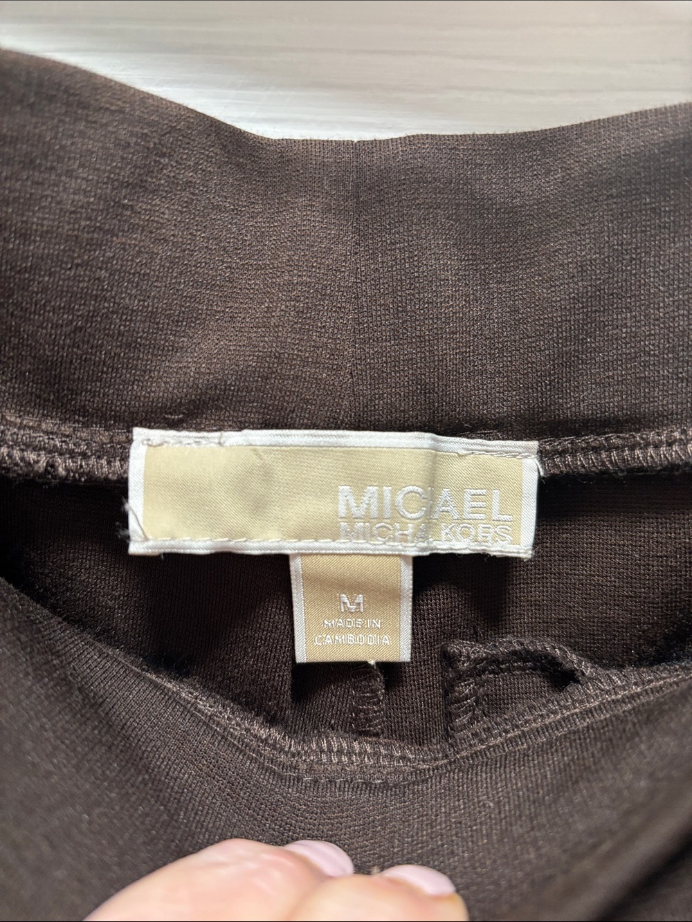 MICHAEL Michael Kors Chocolate Brown Straight-Leg Ponte Pants - Picture 2 of 7